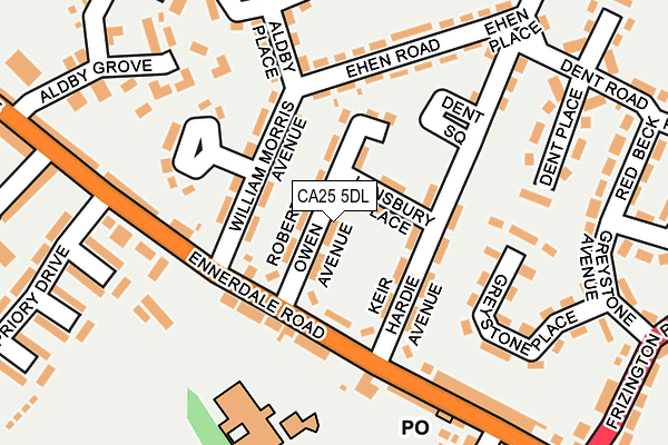 CA25 5DL map - OS OpenMap – Local (Ordnance Survey)