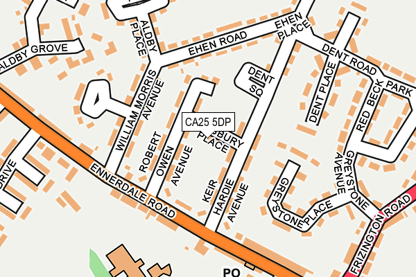 CA25 5DP map - OS OpenMap – Local (Ordnance Survey)