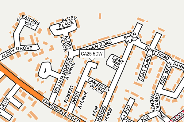CA25 5DW map - OS OpenMap – Local (Ordnance Survey)