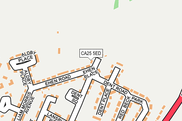 CA25 5ED map - OS OpenMap – Local (Ordnance Survey)