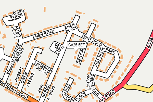CA25 5EF map - OS OpenMap – Local (Ordnance Survey)