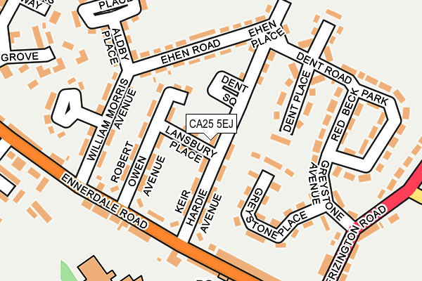 CA25 5EJ map - OS OpenMap – Local (Ordnance Survey)
