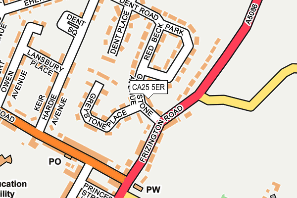 CA25 5ER map - OS OpenMap – Local (Ordnance Survey)