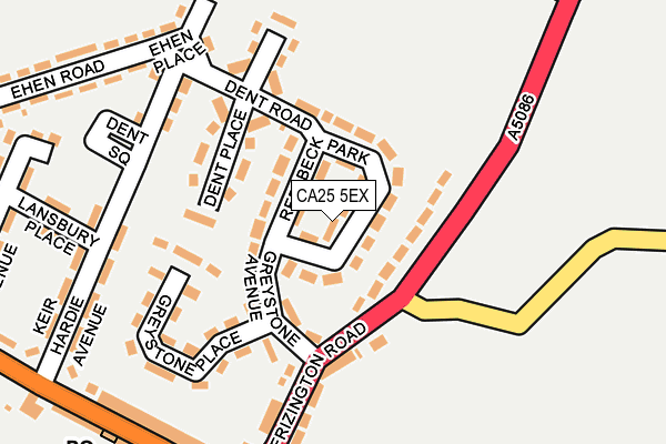CA25 5EX map - OS OpenMap – Local (Ordnance Survey)