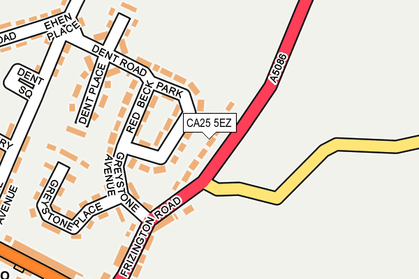 CA25 5EZ map - OS OpenMap – Local (Ordnance Survey)