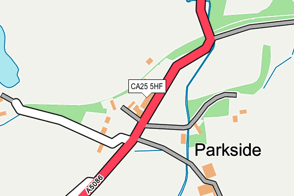 CA25 5HF map - OS OpenMap – Local (Ordnance Survey)