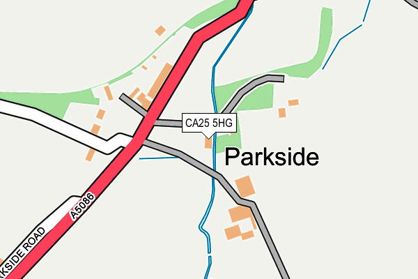 CA25 5HG map - OS OpenMap – Local (Ordnance Survey)
