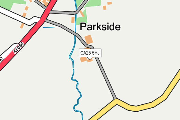 CA25 5HJ map - OS OpenMap – Local (Ordnance Survey)