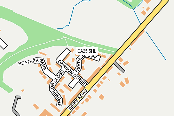 CA25 5HL map - OS OpenMap – Local (Ordnance Survey)