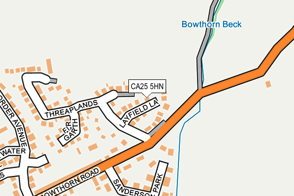 CA25 5HN map - OS OpenMap – Local (Ordnance Survey)