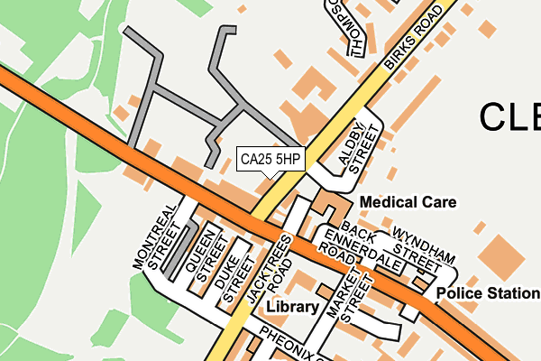 CA25 5HP map - OS OpenMap – Local (Ordnance Survey)