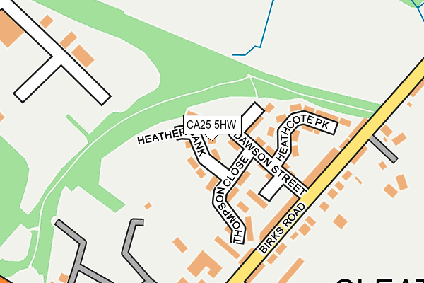 CA25 5HW map - OS OpenMap – Local (Ordnance Survey)