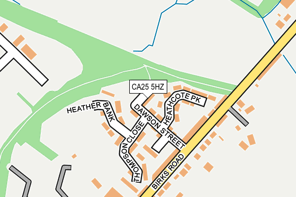 CA25 5HZ map - OS OpenMap – Local (Ordnance Survey)