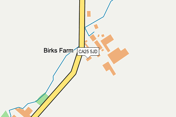 CA25 5JD map - OS OpenMap – Local (Ordnance Survey)