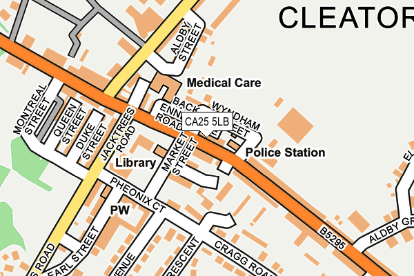 CA25 5LB map - OS OpenMap – Local (Ordnance Survey)