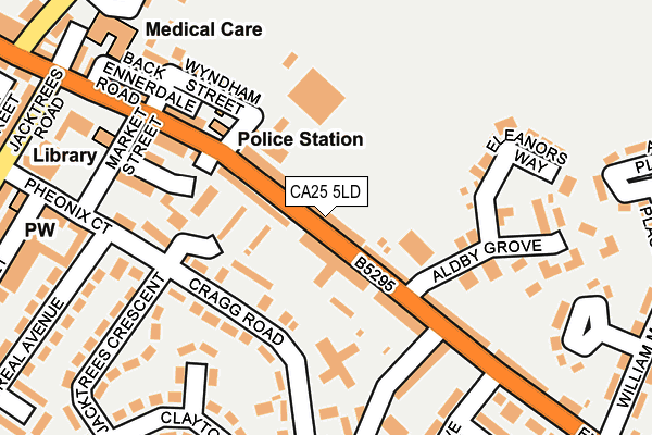 CA25 5LD map - OS OpenMap – Local (Ordnance Survey)