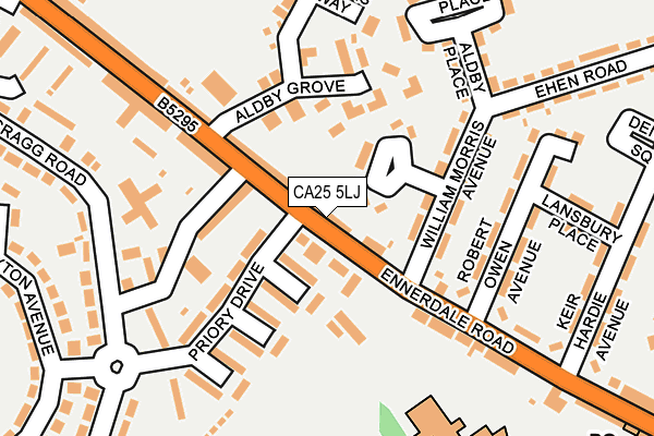 CA25 5LJ map - OS OpenMap – Local (Ordnance Survey)