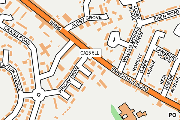 CA25 5LL map - OS OpenMap – Local (Ordnance Survey)
