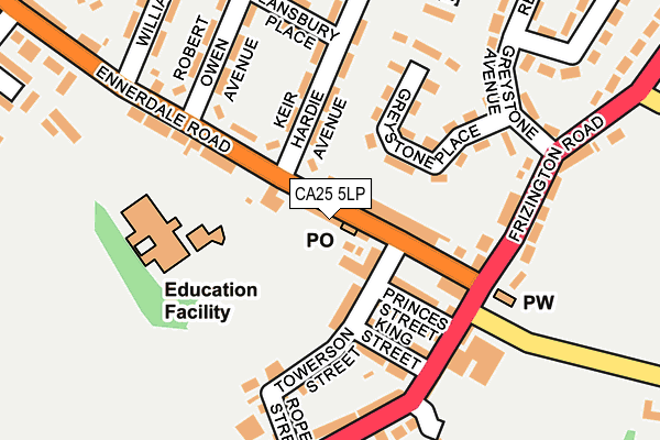 CA25 5LP map - OS OpenMap – Local (Ordnance Survey)