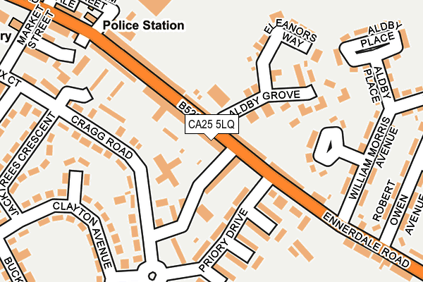 CA25 5LQ map - OS OpenMap – Local (Ordnance Survey)