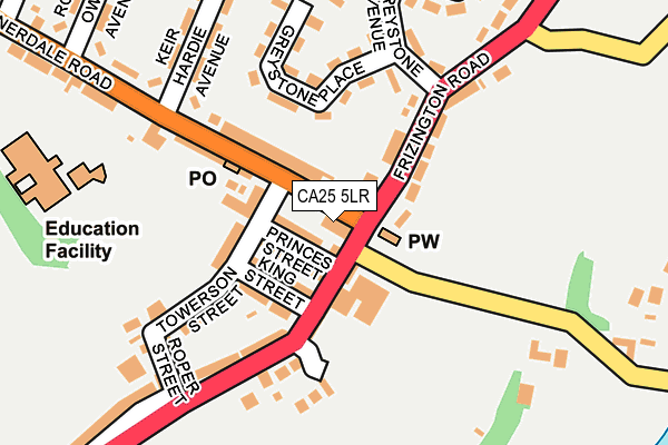 CA25 5LR map - OS OpenMap – Local (Ordnance Survey)