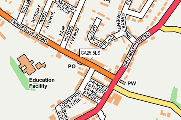 CA25 5LS map - OS OpenMap – Local (Ordnance Survey)