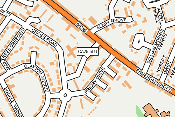 CA25 5LU map - OS OpenMap – Local (Ordnance Survey)