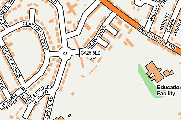 CA25 5LZ map - OS OpenMap – Local (Ordnance Survey)