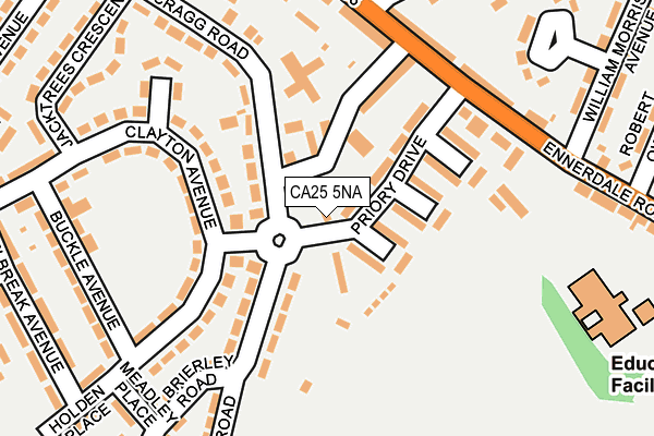 CA25 5NA map - OS OpenMap – Local (Ordnance Survey)