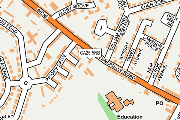 CA25 5NB map - OS OpenMap – Local (Ordnance Survey)