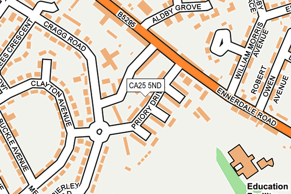 CA25 5ND map - OS OpenMap – Local (Ordnance Survey)