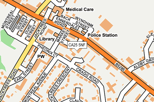 CA25 5NF map - OS OpenMap – Local (Ordnance Survey)