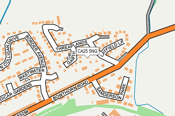 CA25 5NG map - OS OpenMap – Local (Ordnance Survey)