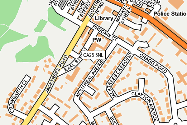 CA25 5NL map - OS OpenMap – Local (Ordnance Survey)