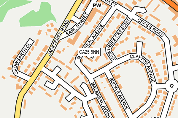 CA25 5NN map - OS OpenMap – Local (Ordnance Survey)