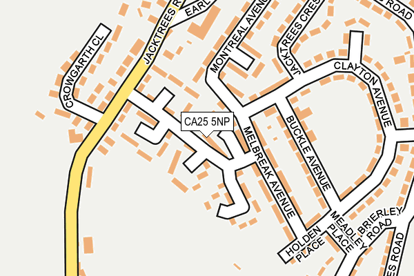 CA25 5NP map - OS OpenMap – Local (Ordnance Survey)