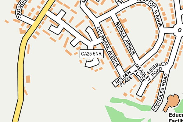 CA25 5NR map - OS OpenMap – Local (Ordnance Survey)