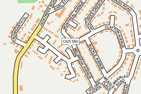 CA25 5NU map - OS OpenMap – Local (Ordnance Survey)