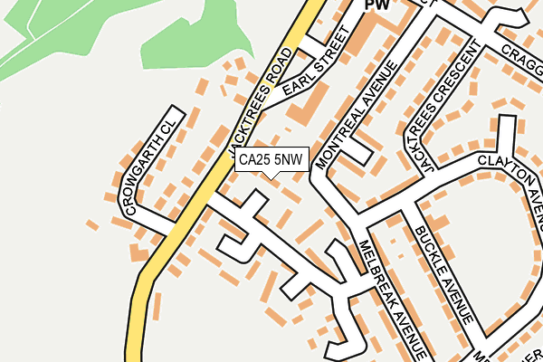 CA25 5NW map - OS OpenMap – Local (Ordnance Survey)