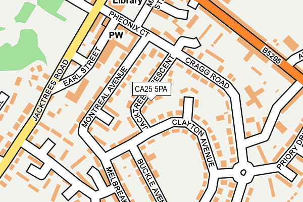 CA25 5PA map - OS OpenMap – Local (Ordnance Survey)