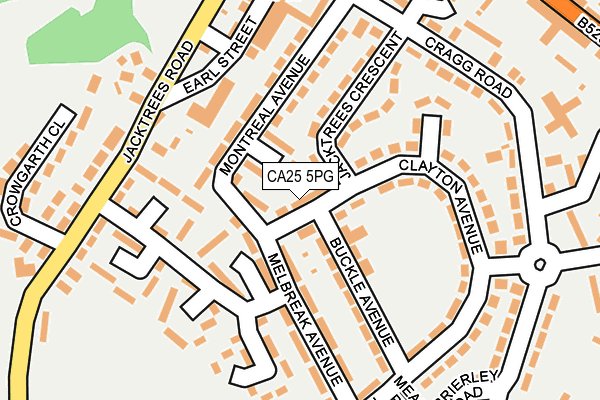 CA25 5PG map - OS OpenMap – Local (Ordnance Survey)