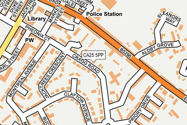 CA25 5PP map - OS OpenMap – Local (Ordnance Survey)