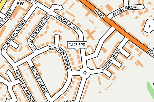 CA25 5PR map - OS OpenMap – Local (Ordnance Survey)