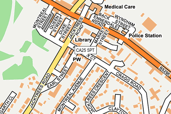 CA25 5PT map - OS OpenMap – Local (Ordnance Survey)