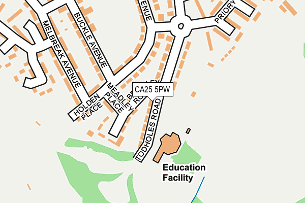 CA25 5PW map - OS OpenMap – Local (Ordnance Survey)