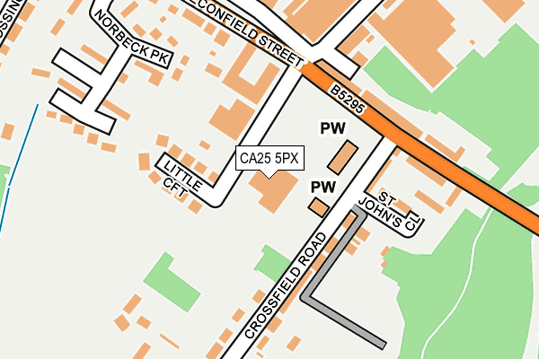 CA25 5PX map - OS OpenMap – Local (Ordnance Survey)