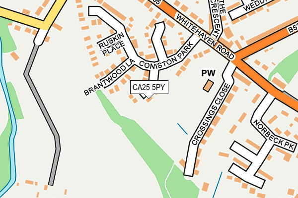 CA25 5PY map - OS OpenMap – Local (Ordnance Survey)