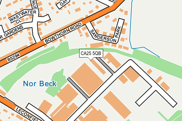 CA25 5QB map - OS OpenMap – Local (Ordnance Survey)