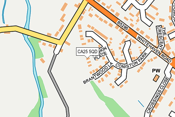 CA25 5QD map - OS OpenMap – Local (Ordnance Survey)