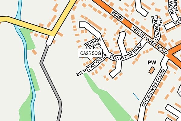 CA25 5QG map - OS OpenMap – Local (Ordnance Survey)